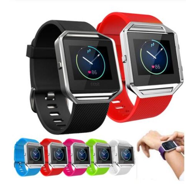 Silikonarmband Hochwertiges Ersatzarmband Silikonarmband für Fitbit Blaze Smart Watch Armband 11 Farben