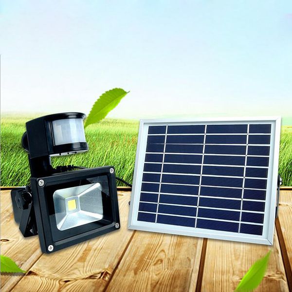 PIR Infrarot LED Flutlicht 10W 20W 30W 50W IP65 Wasserdicht Motion Sensor Solar Flutlicht für Garten Hof Tor