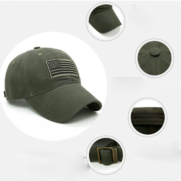 

usa american flag patch hat tactical operator detachable baseball cap, Blue;gray