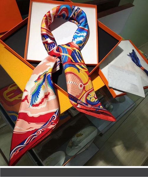 

90*90см роскошные женские шелковые шарфы бренд дизайнер квадратные шарфы и шали обертывания хиджабы цветочный принт высокое качество шикарны, Blue;gray