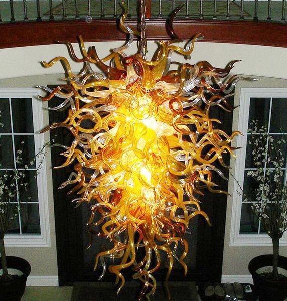 

handicraft special retro flush mount ceiling lights handmade blown glass art chandelier for home decoration led bulbs