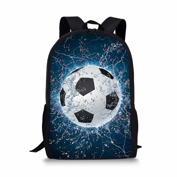 

forudesigns football soccer print school bags boy's backpacks kids bookbag daypack children primary backpack 3d soft schoolbag