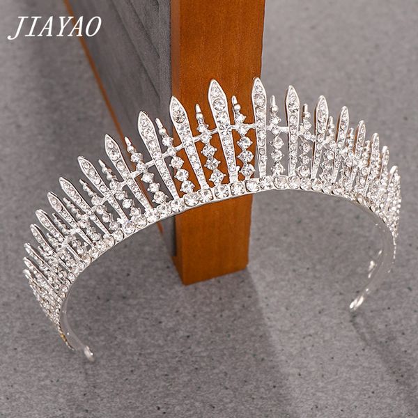 

rhinestone tiaras and headbands bridal hair crown wedding hair accessories silver crown headpiece princess ornament, Golden;white