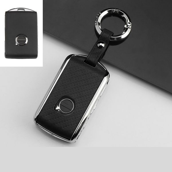 

zinc alloy key cover for xc40xc60s90xc90 v90 2017 2018 t5t6 t8 2015 2016 car keyring keychain car accessories styling