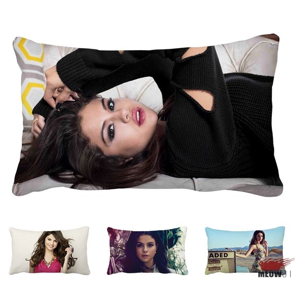 

selena gomez multi size rectangle throw pillow case ing