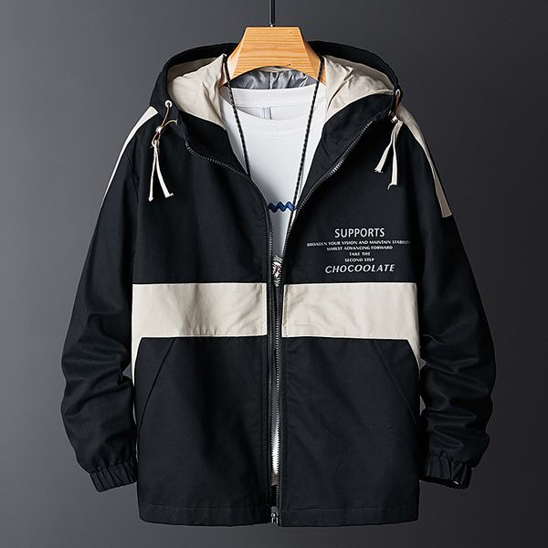 

pepp pepp autumn hooded washing jacket men's pure cotton spring and autumn cowboy workwear men's coat a generation of fat, Black;brown