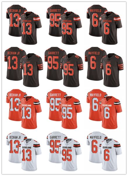

Men 039 women 039 youth cleveland 13 odell beckham jr 6 baker mayfield 95 myle garrett 24 nick chubb brown cu tom football jer ey br
