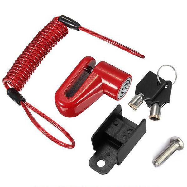 

portable electric skateboard lock disc brakes wheels lock for mijia m365 scooter skate board anti-theft metal steel wire