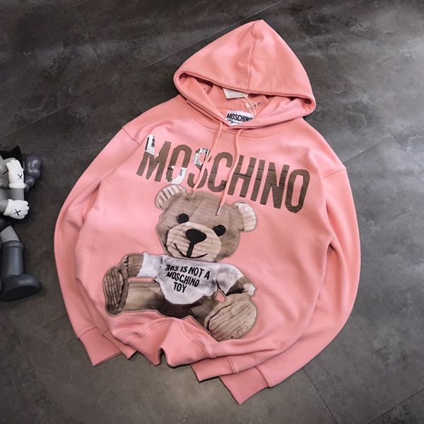 

2020 brand designer women hoodies hooded sweatshirt embroid bear brand long sleeves hoodie pullover street sport 20031207l, Black