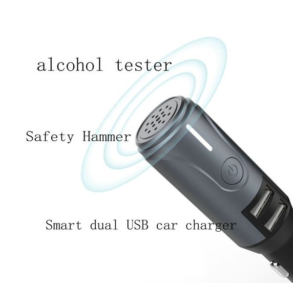 

alcohol tester safety hammer intelligent dual usb multiple functions
