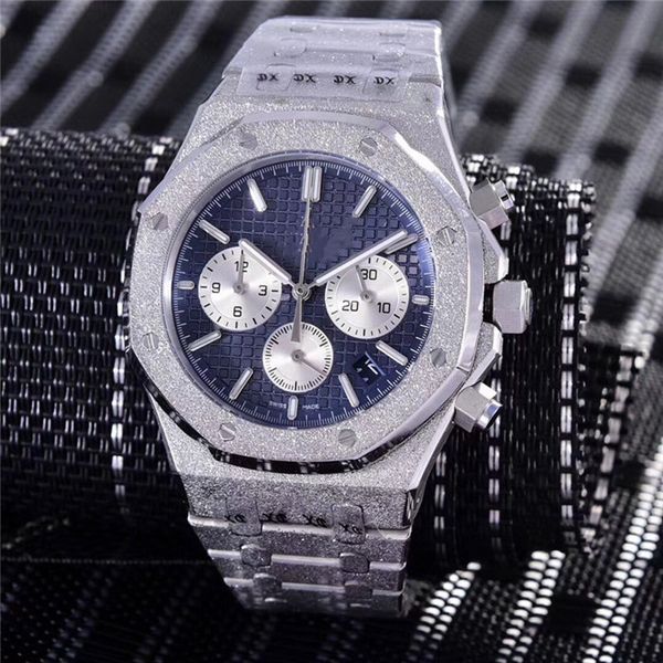 

Все штыри работы Блестящая Мужские часы Полный стали кварцевые наручные часы Сек