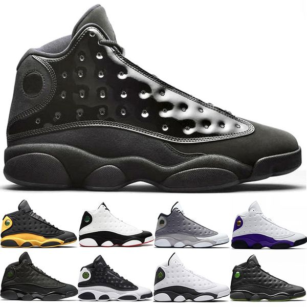 

new 13 cap and gown 13s men basketball shoes rivals atmosphere grey he got game mens trainer athletic sports sneakers size 8-13, White;red