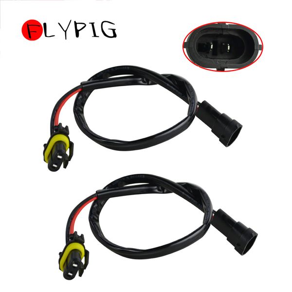 

2pcs headlight fog light conversion connector wiring harness plug cable socket connector repair kit 9006 to h11 h8