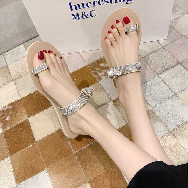 

shoes woman 2020 glitter slides slippers flat low slipers women jelly new rubber crystal cotton fabric pu glitter slides shoes, Black