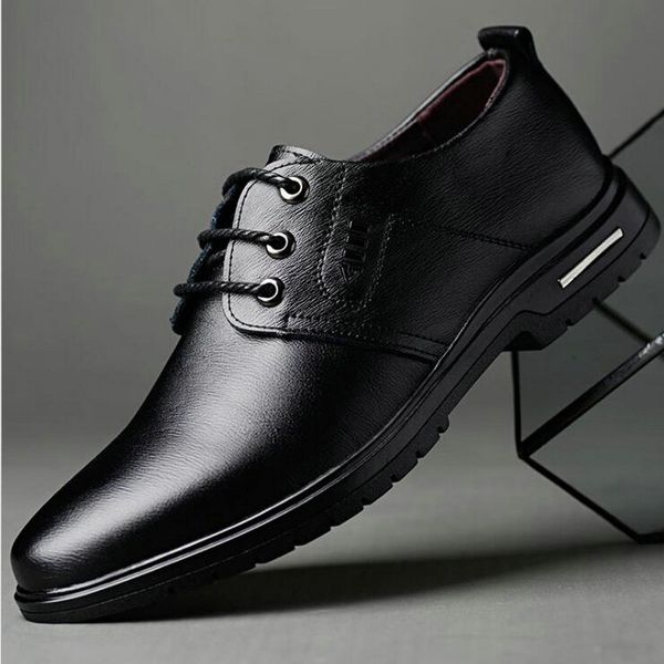 

2019 new hot sale fashion brogue pattern men formal leather wedding shoes men dress oxford shoes casual soft lk-46, Black