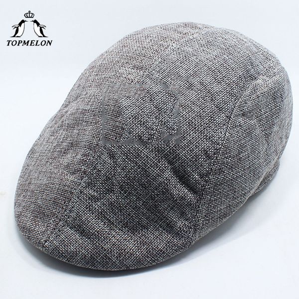 

elon beret hat men's fashion accessories solid caps cotton material detective cap khaki white black brown, Blue;gray