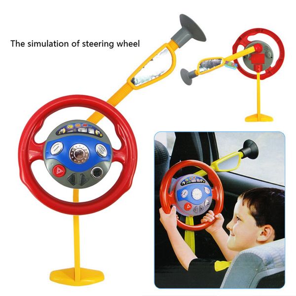 

children playing toy funny electronic backseat driver car seat steering wheel kids children driving toy dropshipping