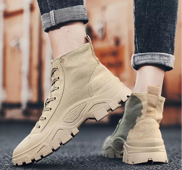 

whloesale men women boots triple black khaki luxury ankle winter boots designer warm martin boots size eur 36-43