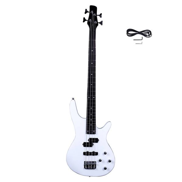 

изысканный стильный ib bass с линии электропередачи и ключ инструмент белый электрический бас-гитара