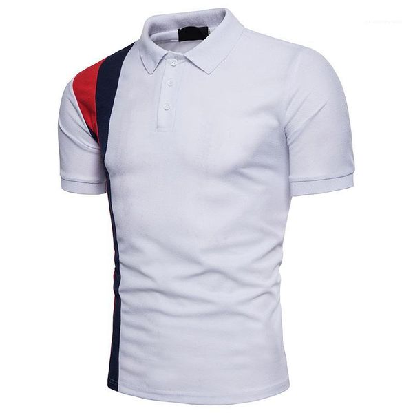 

cotton short sleeve sports tees fashion high street quickly dry clothing mens summer designer printed polo, White;black