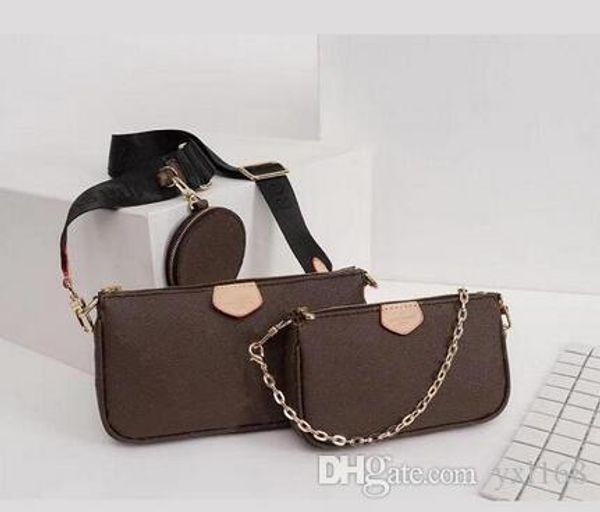 

горячие лучшие qualtiy сумки три сумки одна цена мужчины и женщины сумка мульти pochette аксессуары цепь ретро натуральной кожи монета кошел