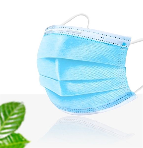 

dhl ship us stock men women blue 3 layers 50 1pcs lot facial er mask masks dust 6r37