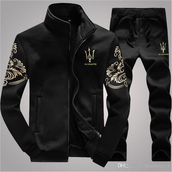 

autumn mens sweat suits sets jogger jackets with pants suit hip hop black gray designer tracksuits