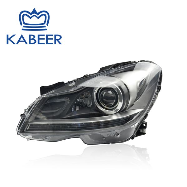 

headlamp assembly fit for mercedes- w204 2012-2014 complete plug&play halogen converted into xenon modified version