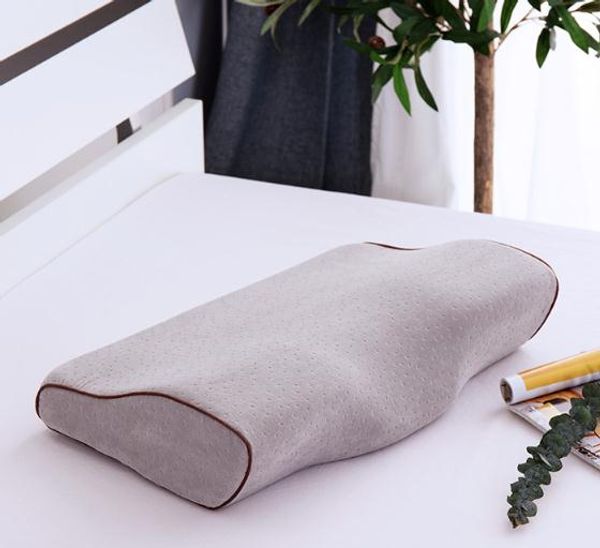 

ортопедический латекс магнитный 50 * 30 см белый цвет шеи подушка медленный отскок пены памяти подушка шейки матки здравоохранения боли рели