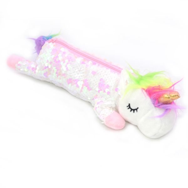 

sequin pencil case unicorn school supplies kawaii trousse scolaire stylo kalem kutusu pencilcase pencil box