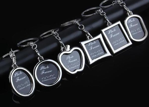 

1000pcs p frame round heart apple oval rhombus shape metal alloy keychain key chain keyring car keychains couples keyring gift j039, Silver