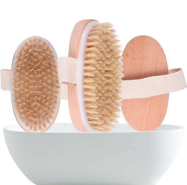 

bath brush dry skin body soft natural bristle spa the brush wooden bath shower bristle brush spa body brushs without handle eea1336