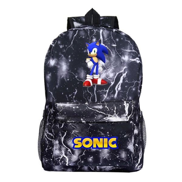 

sonic the hedgehog backpack school rucksack beautiful men women boys girls school knapsack fashion new pattern backpack for teen