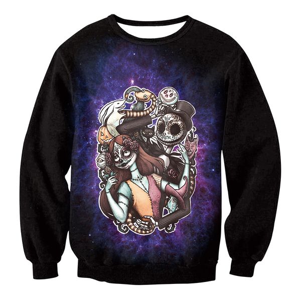 

2020 new hoodie 3d funny men women fashion sweatshirts streetwear hip hop pullover hoody men women hoddies animal printed 070, Black