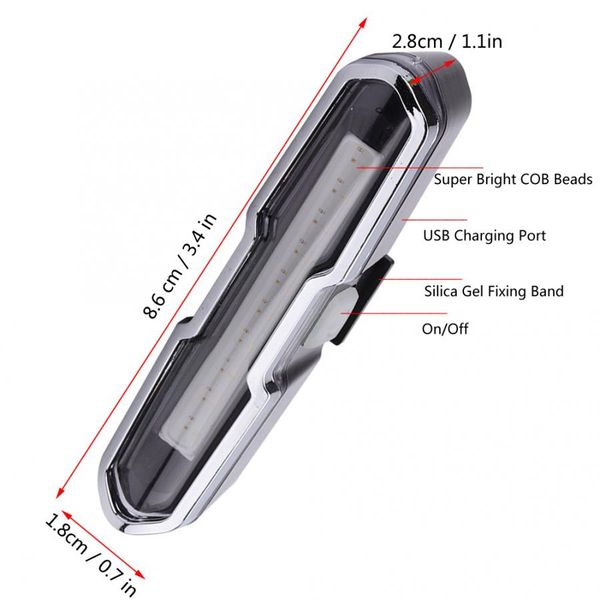 

headlight new waterproof flashing bike cycling led rear safety light warning tail lamp am bicycle parts