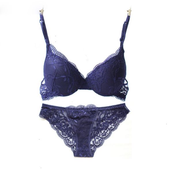 

femme lingeries new lace bra set solid flower three quarters women underwear girls intimate dropshipping, Red;black