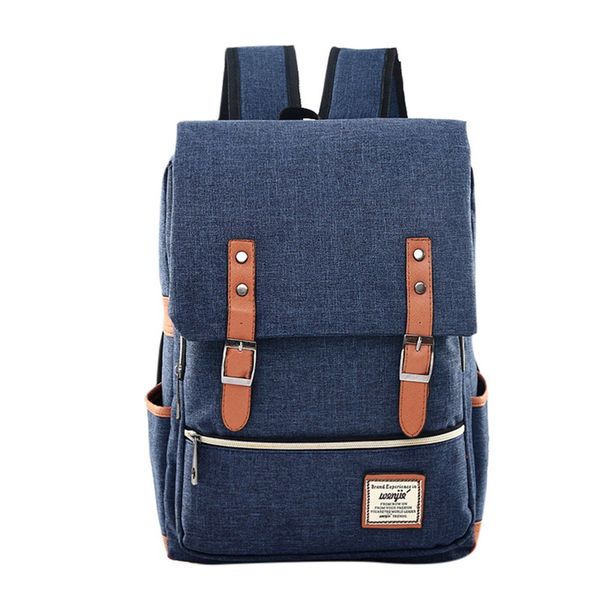 

2019 men male canvas black backpack college student school backpack bags for teenagers mochila casual rucksack travel daypack