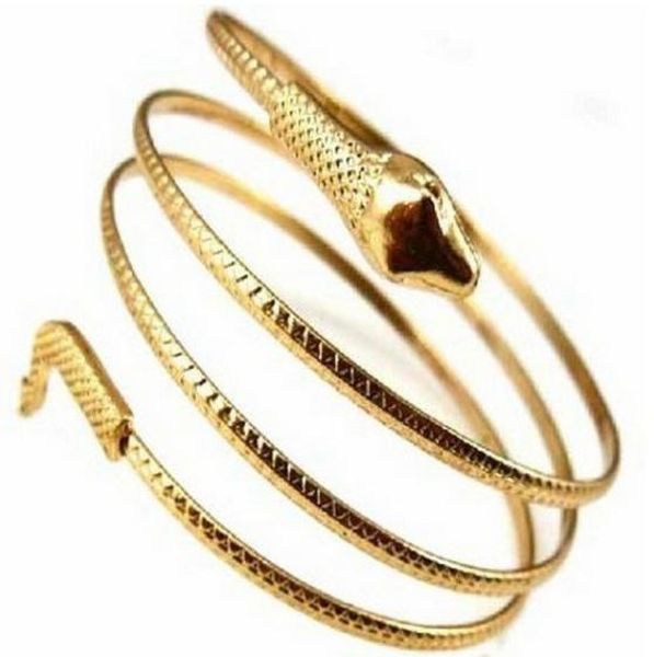 

dayoff fashion punk cool personality alloy snake bangle bracelet women men hip hop animal snakes bracelet male jewelry, Black