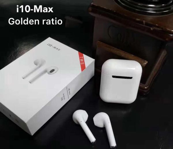 

250 ШТ. I10-MAX TWS Bluetooth 5.0 Беспроводные Наушники Спорт Два Уши Магнитная зарядка Стерео Android Iphone Наушники i7s i8 i9s tws