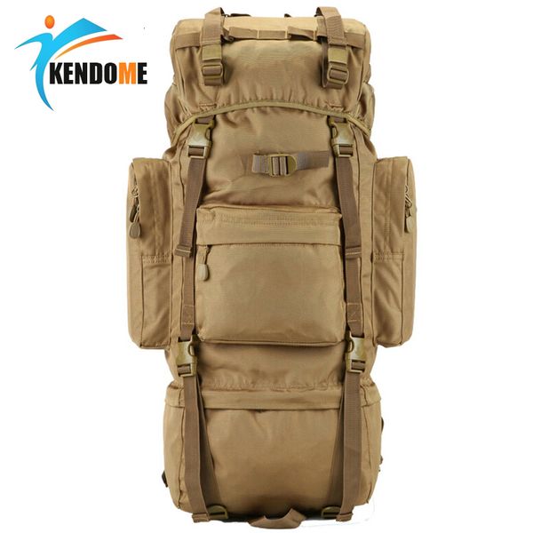 Hot 70L Große Kapazität Outdoor Sports Tasche Militärische Taktische Rucksack Wandern Camping Wasserdichte Tragen Widerstand Nylon Rucksack T191026