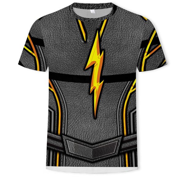 

mens designer t-shirt captain america marvel red flashd9s6, White;black