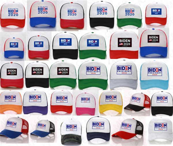 

31 color biden president 2020 ball hat usa election baseball caps summer mesh patchwork caps hats visor cap outdoor sports peaked caps d7610, Yellow