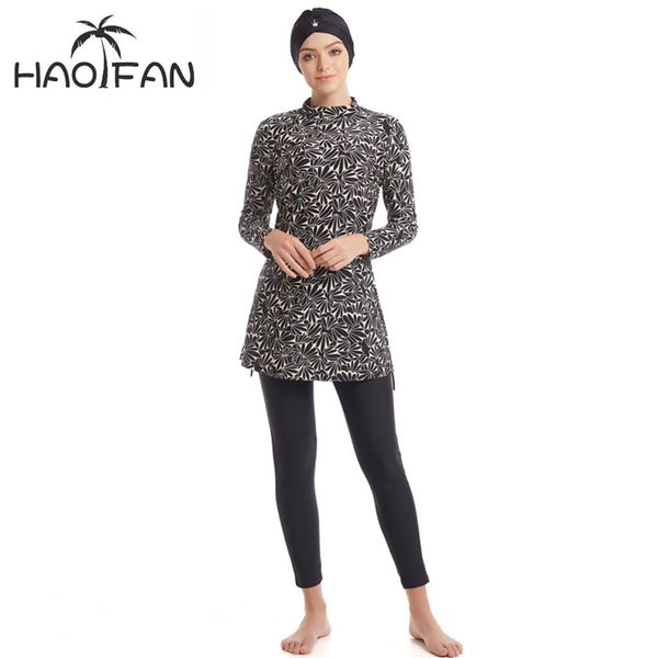 

хаофан скромный мусульманский купальник буркини полное покрытие исламский арабский с длинным рукавом плавательный комплект медвежья одежда х