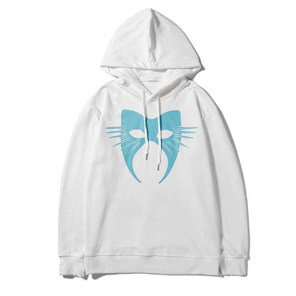 

известная торговая марка толстовка h hop cat печать толстовки мужчины женщина пуловеры streetwear высокого качество дизайнер толстовка черна, Black