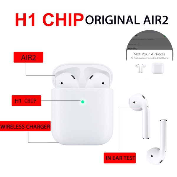 

Factory ale h1 chip tw wirele head et generation 2 bluetooth headphone auto paring pop up pk airpod 2 i200 tw i12 i9 i7
