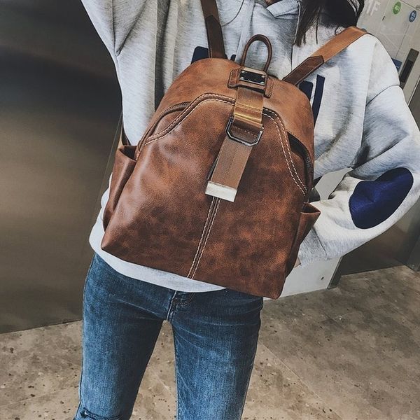 

2020 new women's fashion backpack korean fashion backpack large capacity wild lady