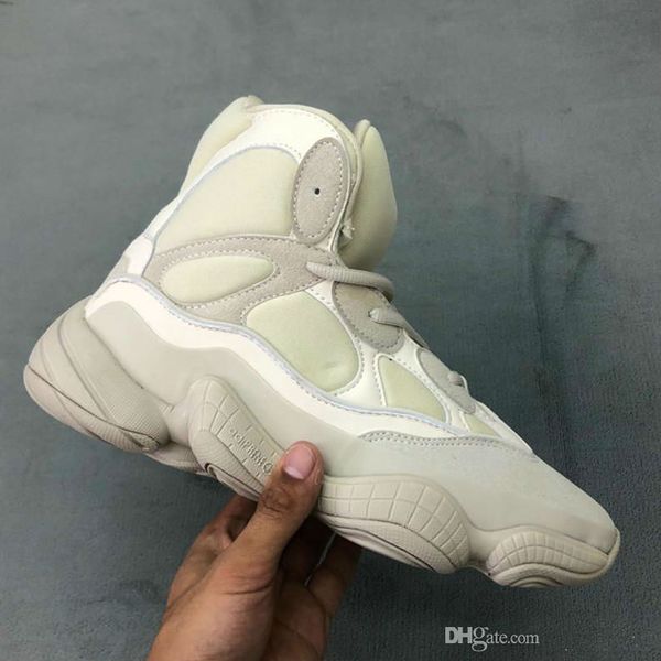 

2020 high kanye west 500 running shoes mens trainers triple light grey super black outdoor casual sports walking designer shoes size 40-45