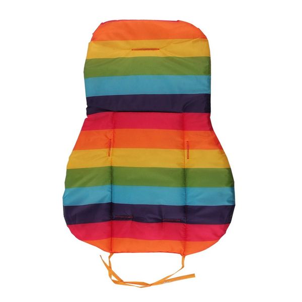 

baby thickness rainbow stroller mat child cart seat cushion anti-slip stroller accessories kids chair car pad