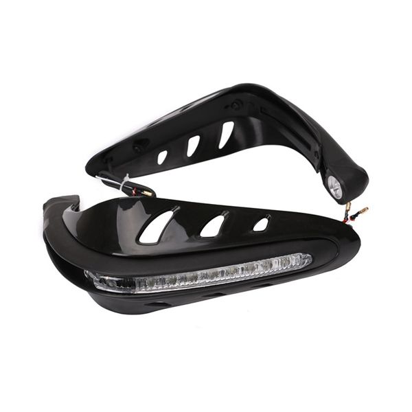 

1 pair motorbike handbar protector with led daytime running lights handguards m8617
