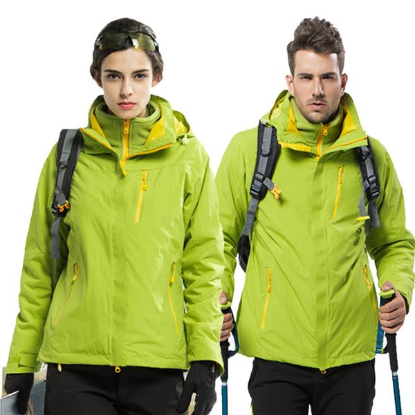 

new men women outdoor jacket winter thermal outdoor sports hiking cycling windbreaker waterproof jacket skiing warm male, Blue;black